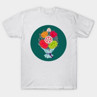 Minhwa: Peony Bouquet H Type (Korean traditional/folk art) T-Shirt